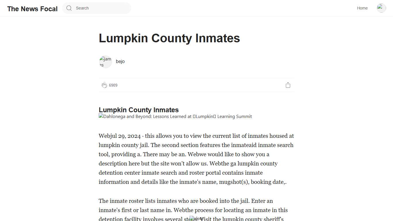 Lumpkin County Inmates